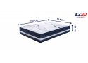 Queen Medium with 5-Zone Pocket Springs and Memory Foam - Manly
